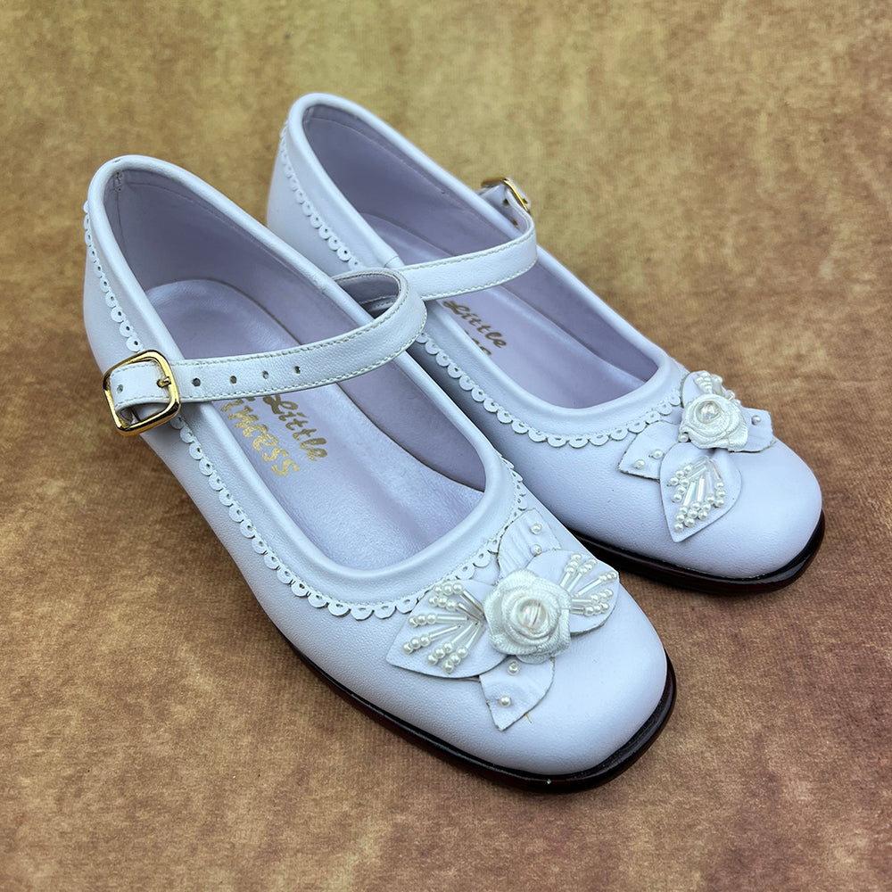 Little Princess Girls White Shoes 330