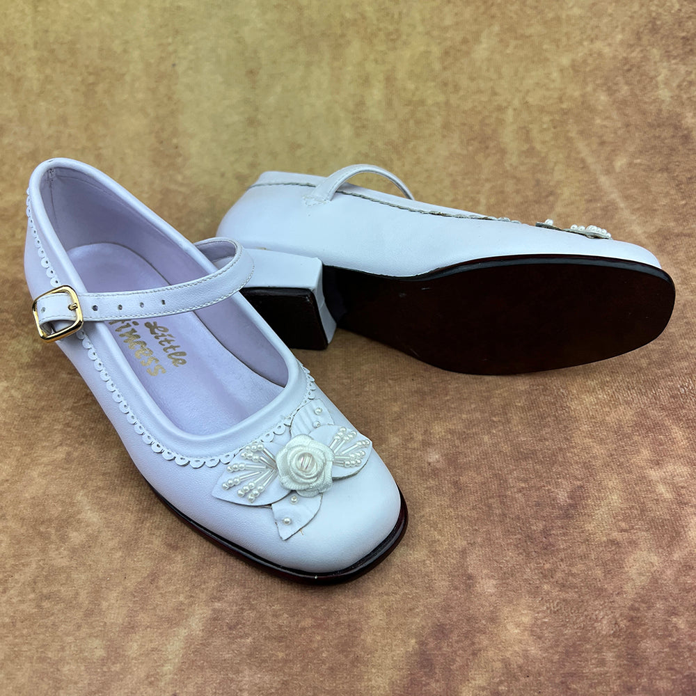 Little Princess Girls White Shoes 330