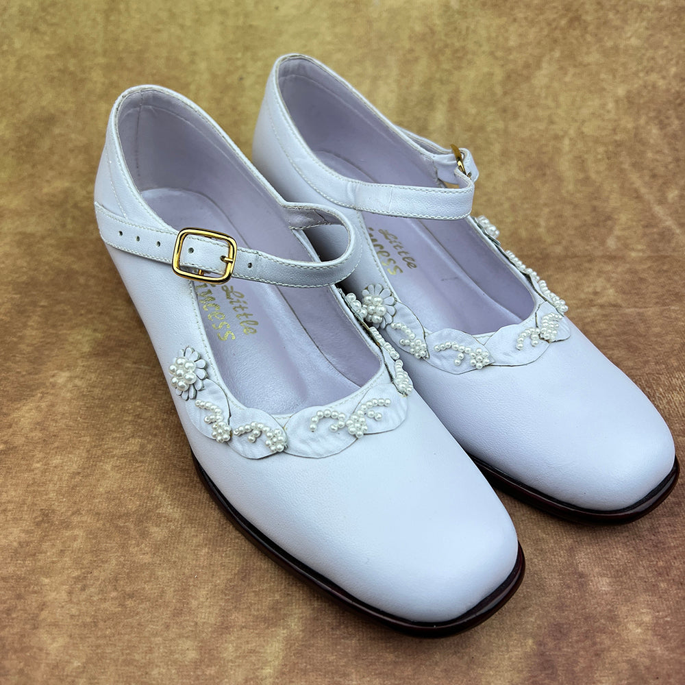 Little Princess Girls White Shoes 338