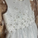 White Communion Bridesmaid Flower Girl Dress