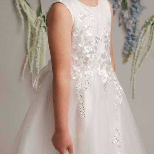 Lucky Sevva Flower Girl Dress Ivory