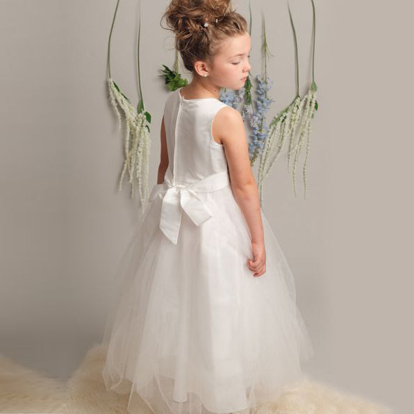 Lucky Sevva Flower Girl Dress Ivory