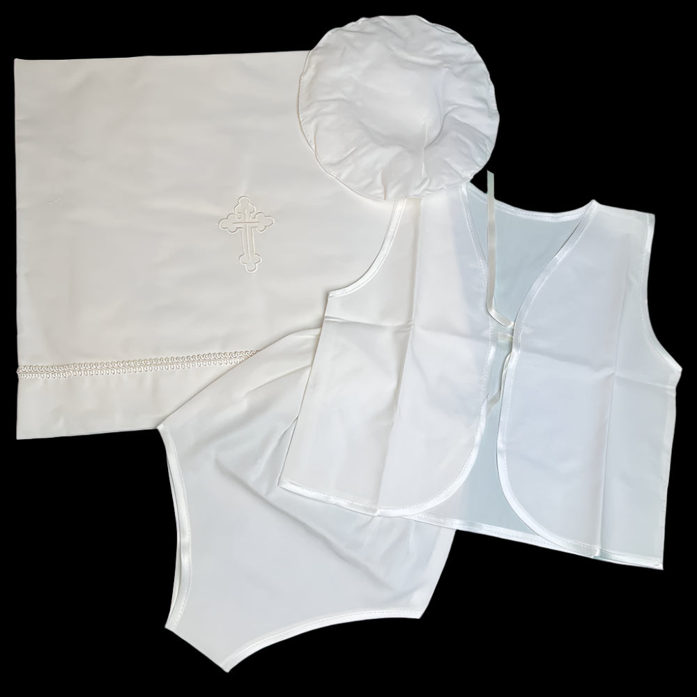 Miropania Set With Cross Unisex Ivory