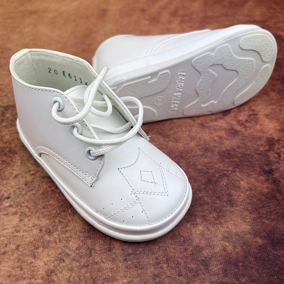 PEX Baby Boys Boots White B3314