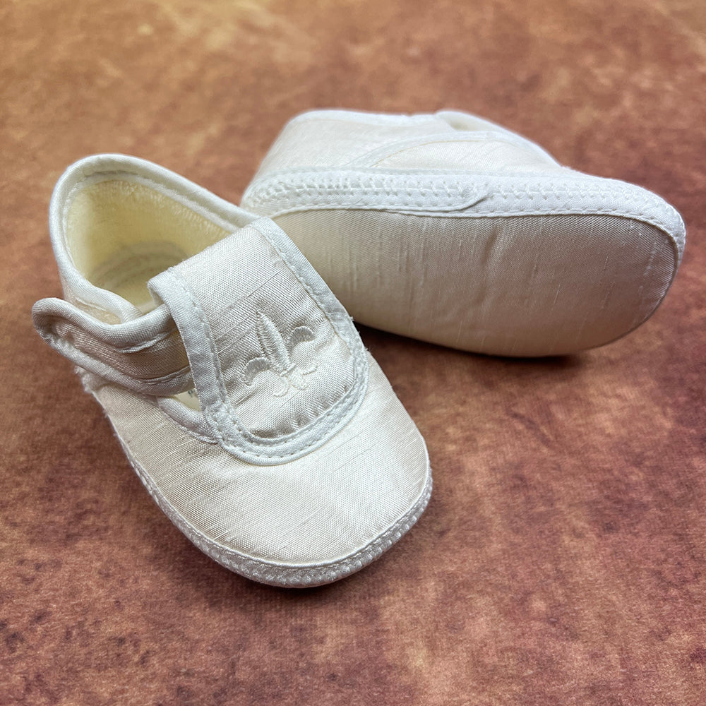 PEX Boys Christening Shoes Ivory B1097