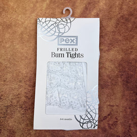 PEX Frilled Bum Tights White T4440001