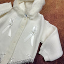 PEX Girls Hooded Cardigan White B3567