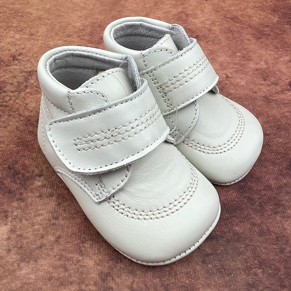 Panyno Baby Boys Soft Boots Ivory A1324