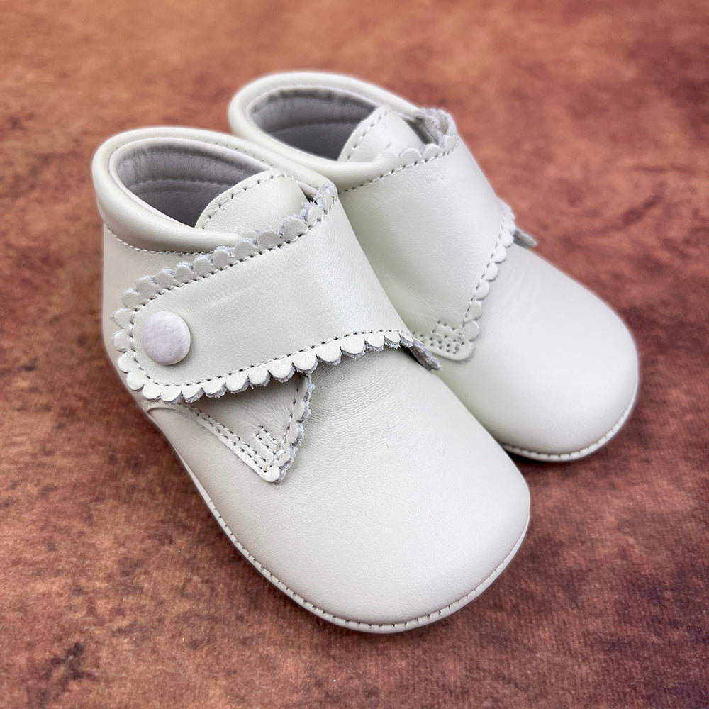 Panyno Girls Soft Ivory Shoes A1326