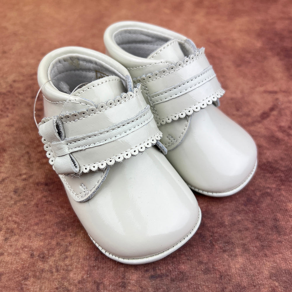 Panyno Girls Soft Ivory Shoes A1328