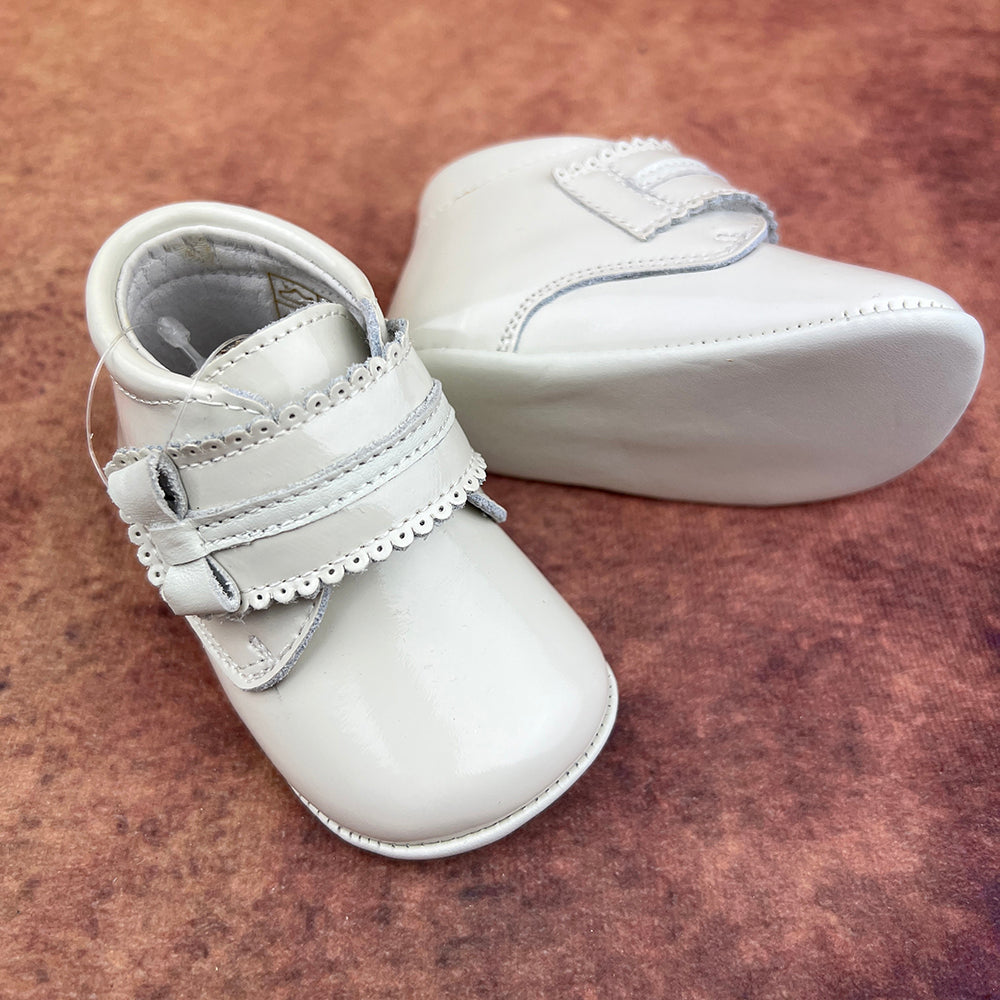 Panyno Girls Soft Ivory Shoes A1328