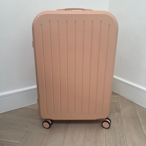 Pink Large Checked Suitcase