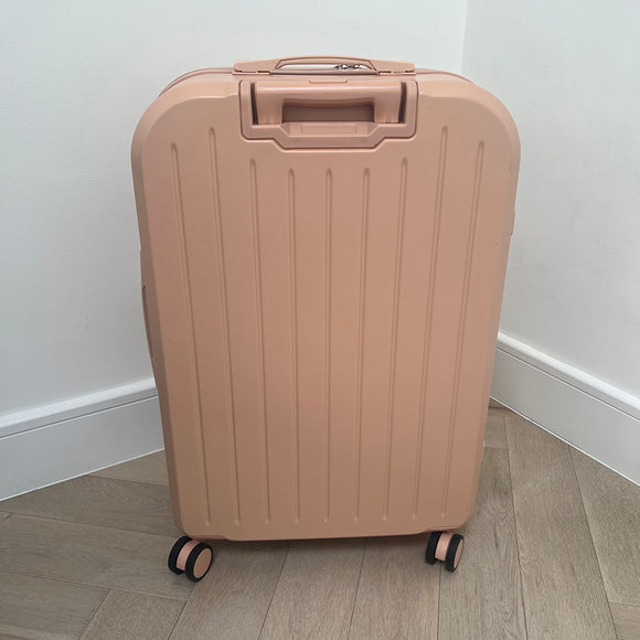 Pink Large Checked Suitcase