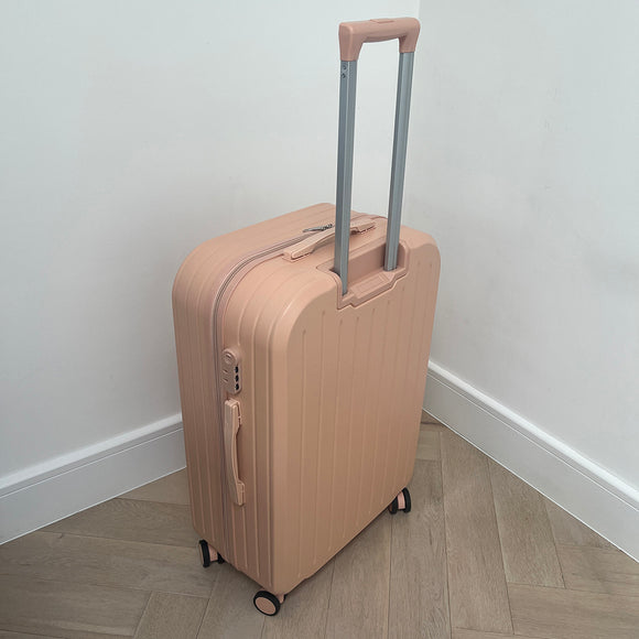 Pink Large Checked Suitcase