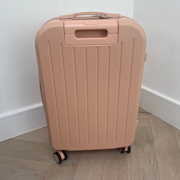 Pink Medium Checked Suitcase Greek Orthodox Christening Box