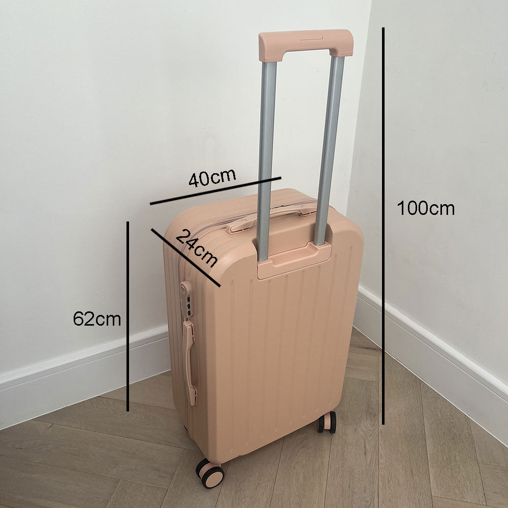 Pink Medium Checked Suitcase Greek Orthodox Christening Box