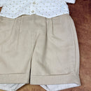 Pretty Originals Romper Set White Brown D7372
