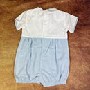 Pretty Originals Romper White Blue DL61621