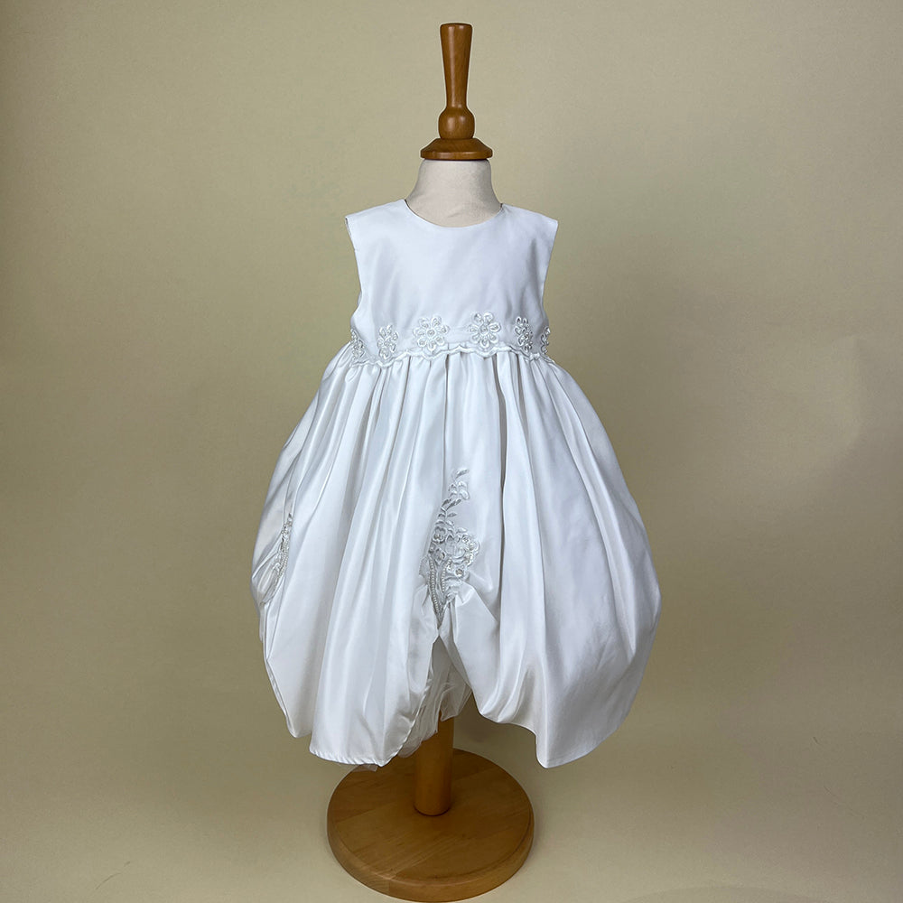 Pretty Princess Christening Dress White 2419W