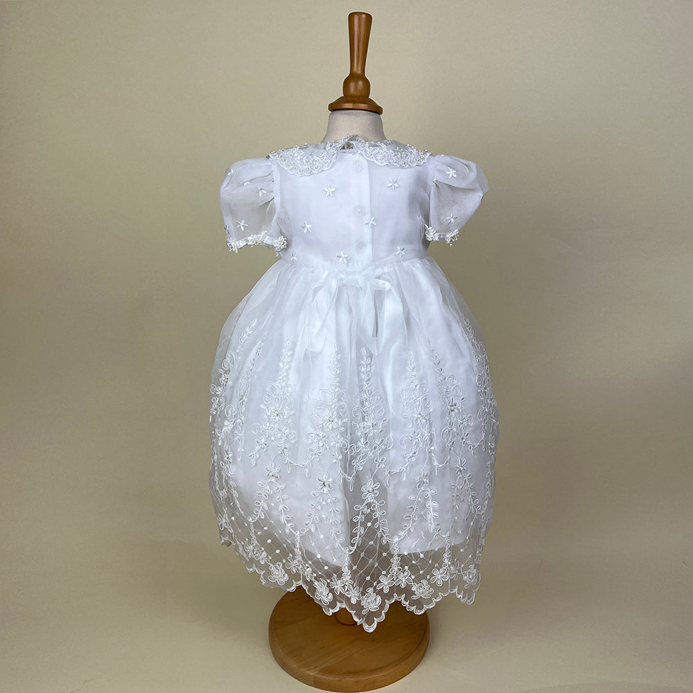 Pretty Princess Christening Dress White 2419W