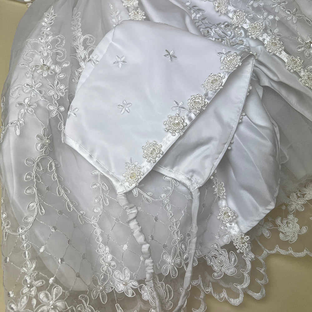 Pretty Princess Christening Dress White 2419W