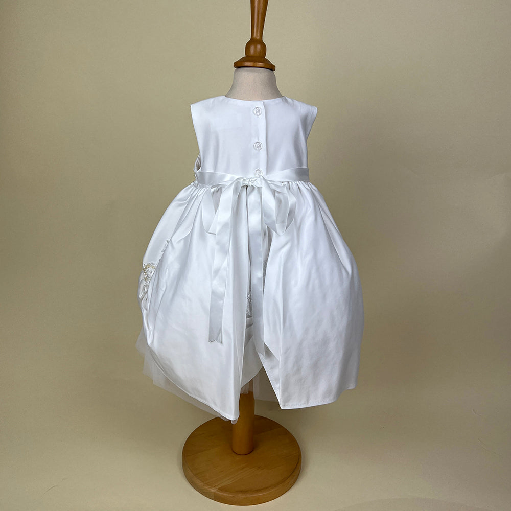 Pretty Princess Christening Dress White 2419W