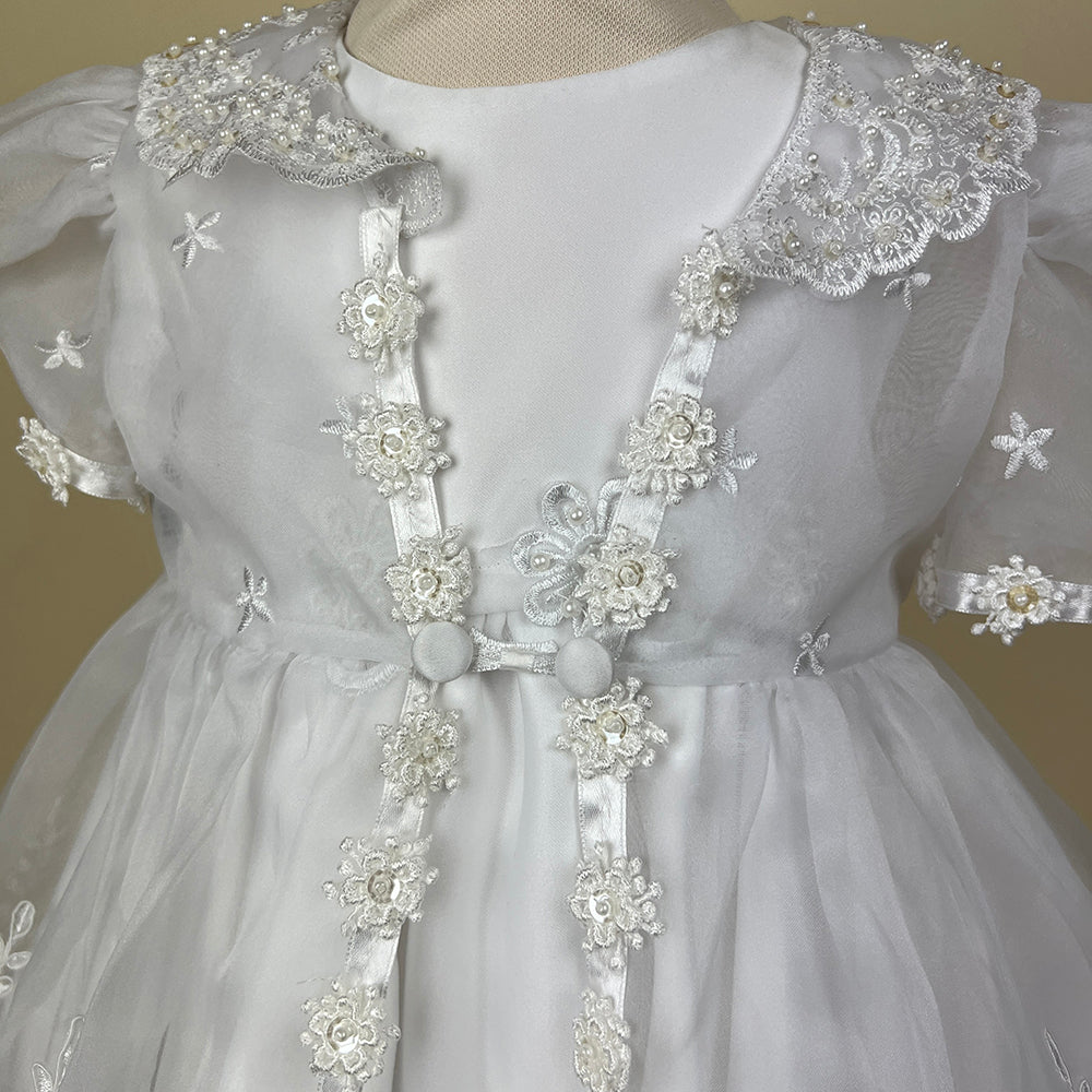 Pretty Princess Christening Dress White 2419W