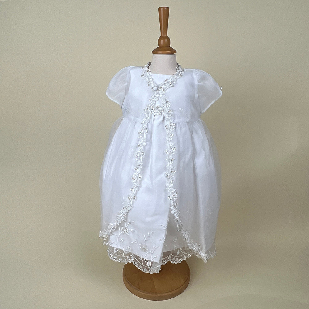 Pretty Princess Christening Dress White 6729