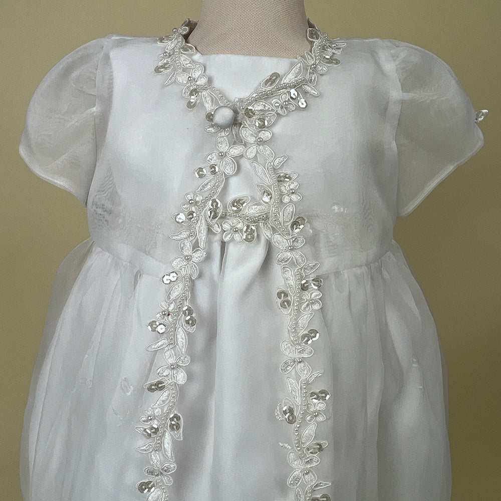 Pretty Princess Christening Dress White 6729