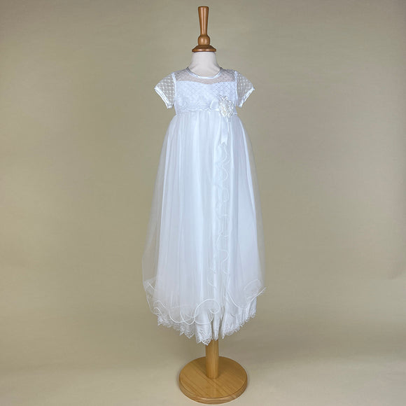 Pretty Princess Christening Gown White 2417