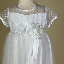 Pretty Princess Christening Gown White 2417