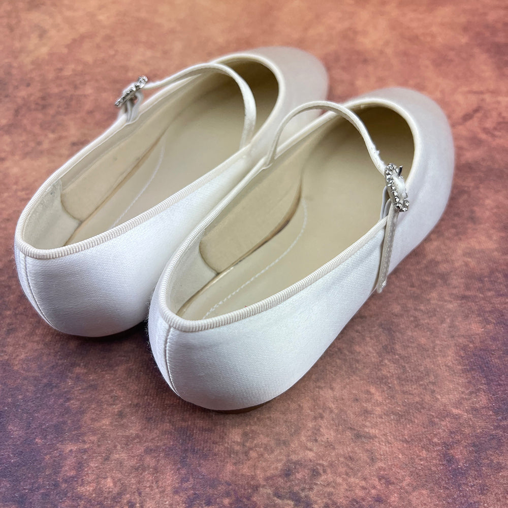 Rainbow Club Girls Flat Shoes Ivory Abigail