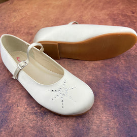 Rainbow Club Girls Flat Shoes Ivory Emily
