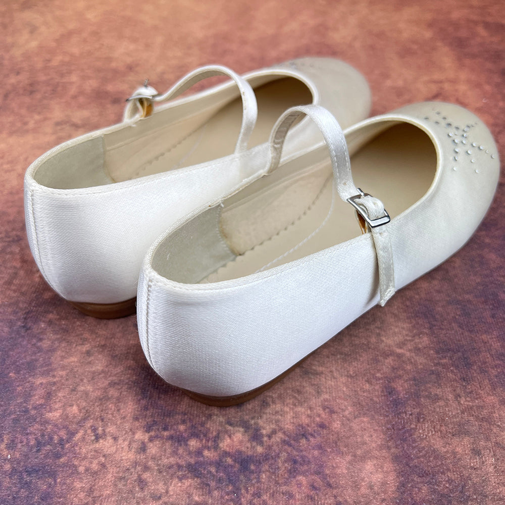 Rainbow Club Girls Flat Shoes Ivory Emily