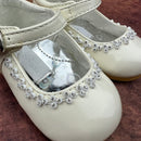 Romano Princess Baby Girls Shoes Ivory 8832