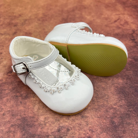 Romano Princess Baby Girls Shoes White 8832