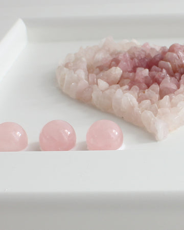 Rose Quartz Healing Crystals Wall Art