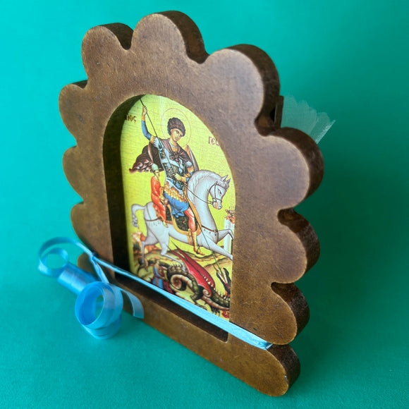 Saint George Icon Favour Bonboniere Blue