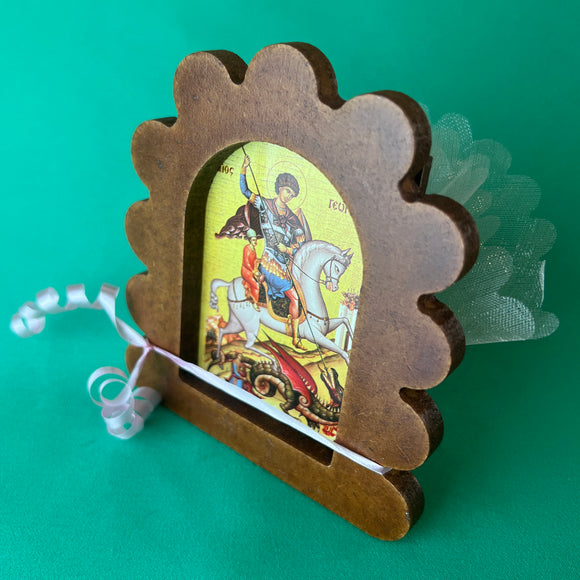 Saint George Icon Favour Bonboniere Pink