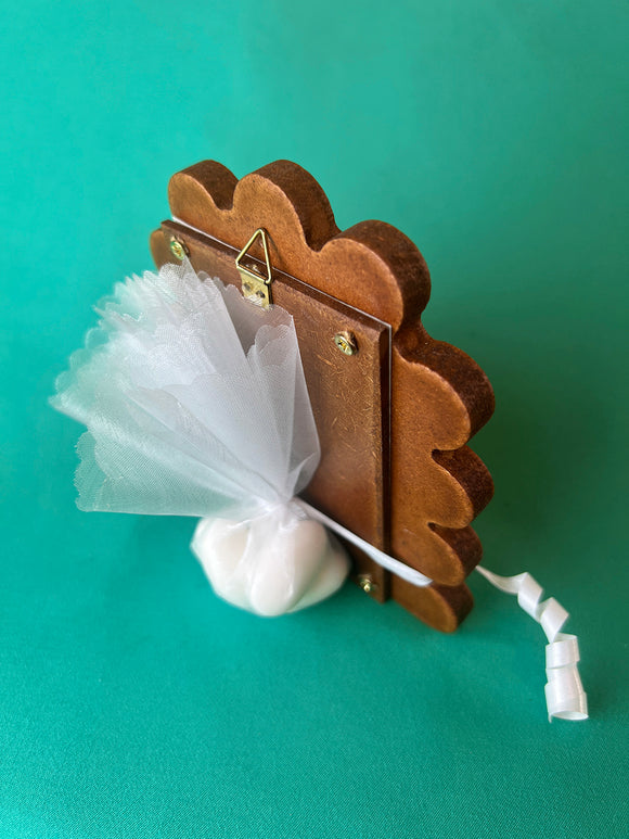 Saint George Icon Favour Bonboniere White