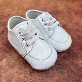 Sarah Louise Baby Boys Shoes White 406P