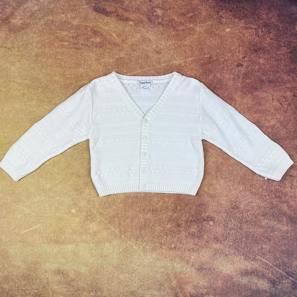 Sarah Louise Boys Cardigan Ivory 690