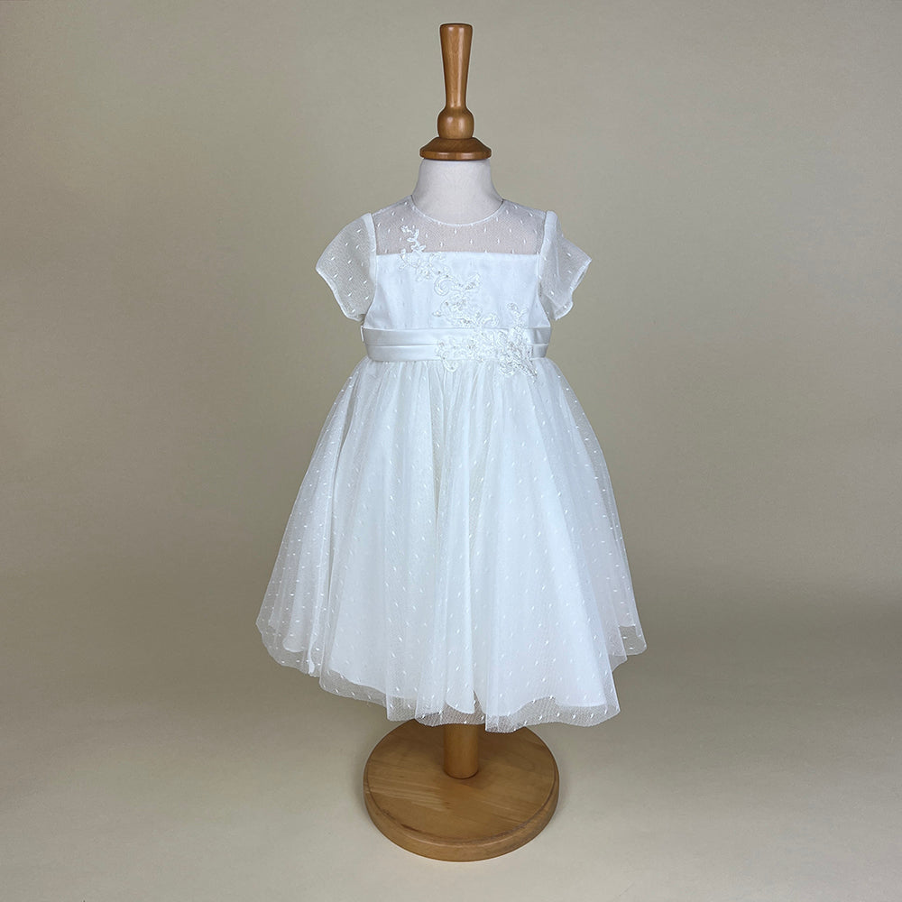 Sarah Louise Christening Party Dress Ivory 070121