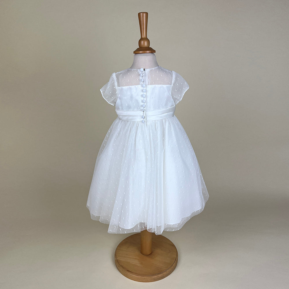 Sarah Louise Christening Party Dress Ivory 070121