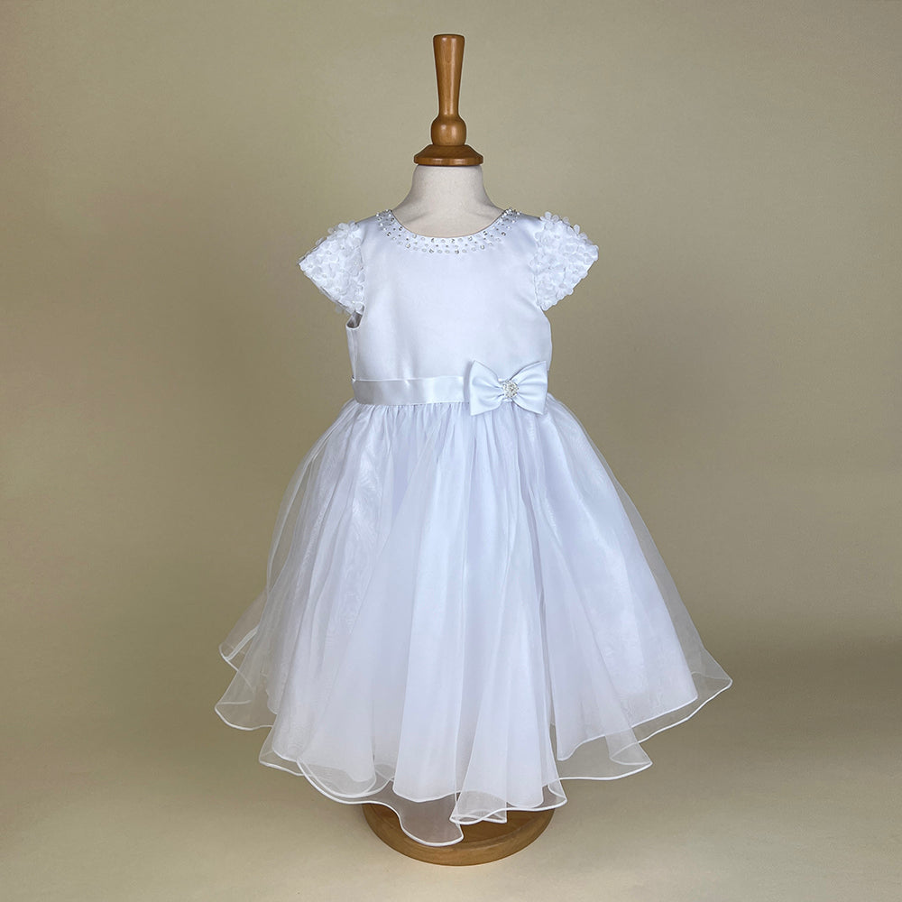 Sarah Louise Christening Party Dress White 070045