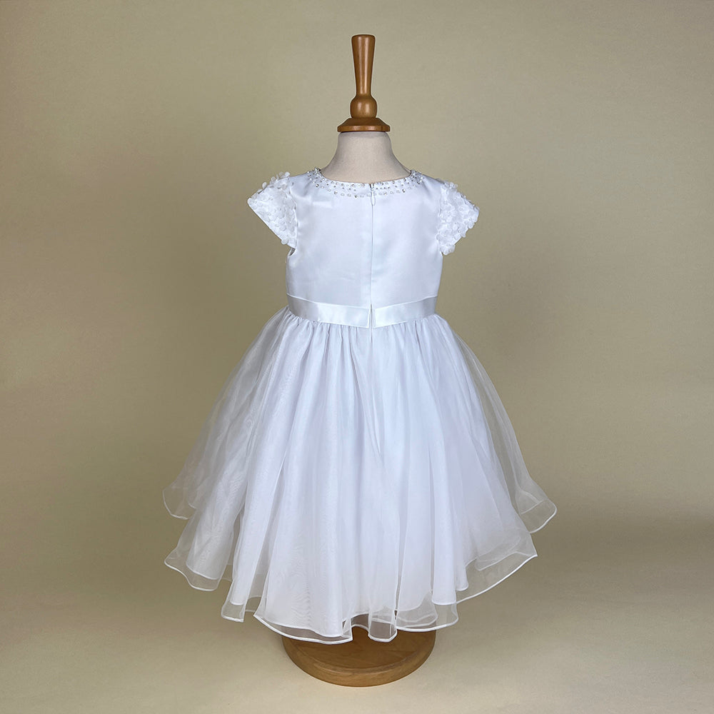 Sarah Louise Christening Party Dress White 070045