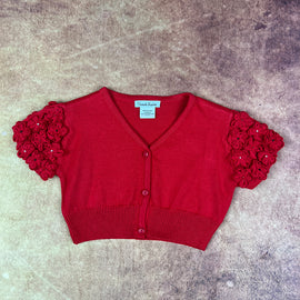 Sarah Louise Girls Cardigan Red 680