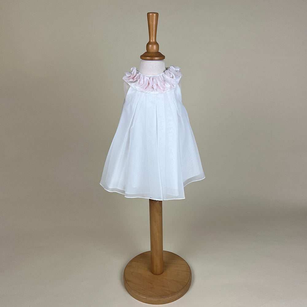 Sarah Louise Party Dress Ivory Pink 070000