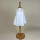 Sarah Louise Party Dress Ivory Pink 070000