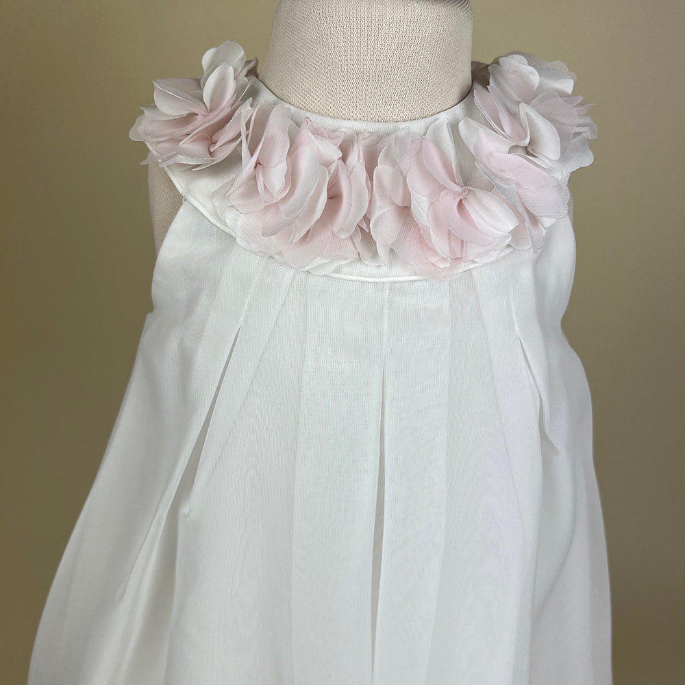 Sarah Louise Party Dress Ivory Pink 070000